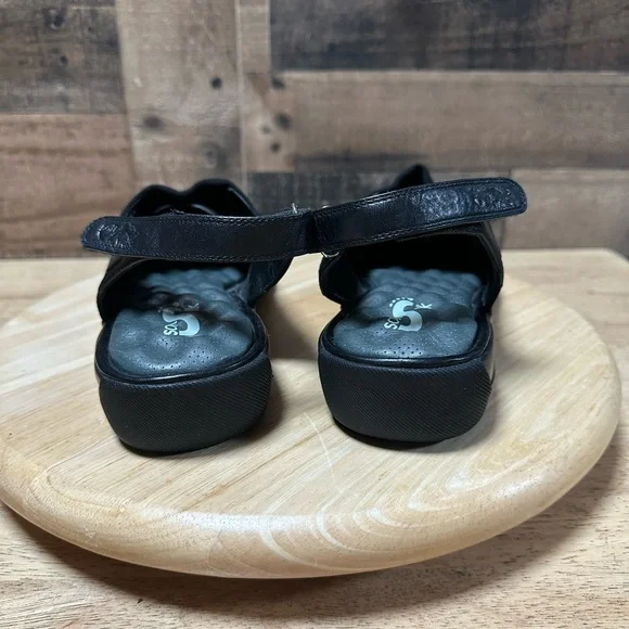 SoftWalk Black Slip-On Mules - Picture 3 of 9